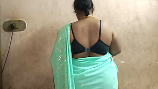 I Went to My Stepaunt's House and She Was so Beautiful in a Saree, Then I Grabbed Her Breasts and Shared Her Bed