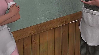 Innocent Waitress Got Her Mouth Fucked by a Dirty Biker