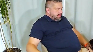 Junior Assistant Creampied in the Office by Her Boss