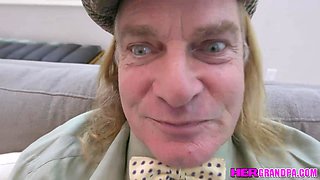 Stepgrandpa lusting for stepgranddaughter