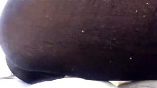 Glamour babe with big boobs masturbates in lingerie