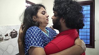 Kitchen Nighty Romance with Sex by Vaishnavy and Sharun Raj, Mallu Couple Nighty Sex, Kitchen Sex Romance, Mallu Sex in Kitchen