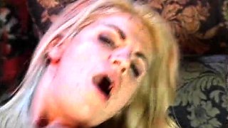 Sexy blonde classic babe hardcore passion
