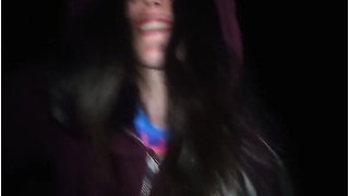 Pinkmoonlust Hairy Peepee Girl Fetishist Freaky Urine Fetish Pisses In Dark Outside Outdoors Exhibit