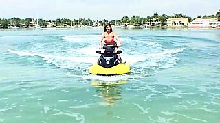 Beach big boobs girl