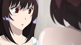 Taking a bath with sassy babes is peak experience for a thick cock