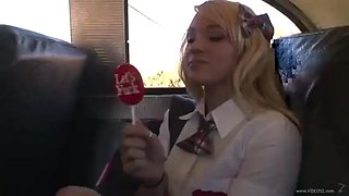 Bus Stop Girls ft. Gigi Rivera: Blowjob, Amateur  Babe Porn