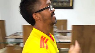 My Best Friend Cries While I Fuck His Wife After She Lost the Colombia Vs Portugal Bet