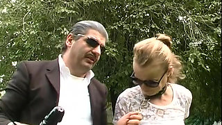 Amateur outdoor threesome,DP, pegging ...