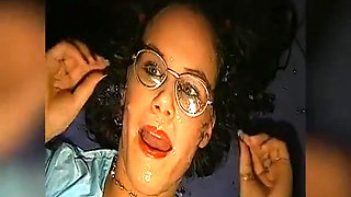 Glasses Covered in Cum - Slut Takes Massive Facial
