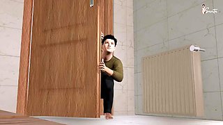 Savita Bhabhi Hot Desi MILF Caught Naked in Bathroom Fingering Pussy