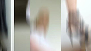 White Caftan, Tights and Sexy High Heels