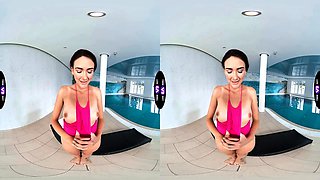 Vixi Rafi puts on a cheeky spa striptease for the hidden cam