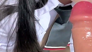 Thai Uniform Girl Big Cock Suck