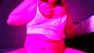 Big boobs milf masturbates with her dildo