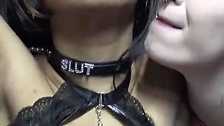 Lesbian Threesome in the Private Room