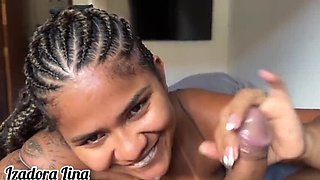 Stepdaughter Changes Clothes In Front Of Me - Blonde Amateur Blowjob & Spanking