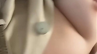 Naughty in Airplane Toilet