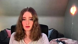 Very Hot Amateur French Teen couple tit fuck on Webcam