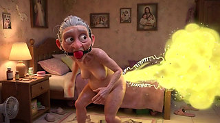 Granny Farting Heavily in Bedroom - Long & Stinky Farts