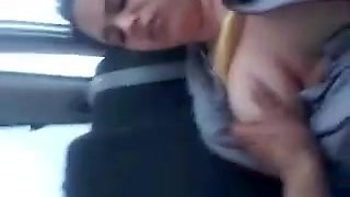 Iranian fuckking in the car