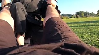 Martial Fetish - Alexis Luna black gi outdoor POV kicks