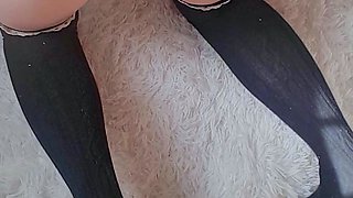 Tight sweet clit and ass solo toy fun