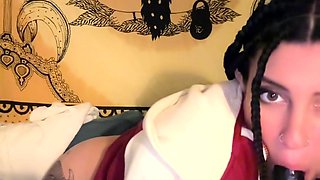 Greek pregnant alt girl does anal fisting