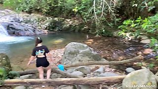 Maracumangoo Outdoor Blowjob and Creampie with Colombian Teen in Nature Adventure