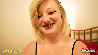 Naughty Blonde Faiths Hope XxxMas Eve Riding Cock And Getting A Cum Facial!