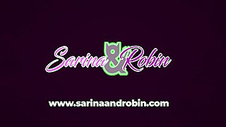 SARINAANDROBIN Tattooed duo grinding on red bed