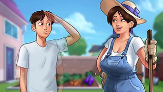 Big tit cartoon, 2d cartoon, big boobs moms