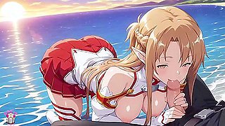 夕陽の路上てアスtかキリトに犯される Sunset Creampie