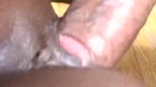 *Throwback* Ebony milf catches a big load in her mouth