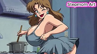 Hentai Stepmom Arts Big Tits JOI: Dripping Wet Instructions for Explosive C
