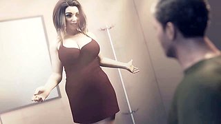 Asian mom, braazzers, bed