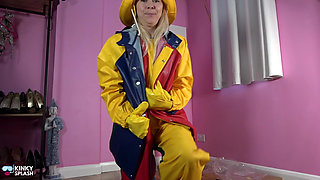 Farmerrain Pvc Rainwear Jacket Unboxing & Full Fetish Dress up