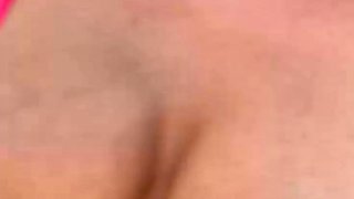 Busty curly brunette with big boobs fucks on couch