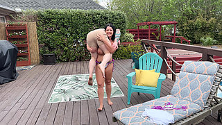 Nude Lift and Carry Featuring Nadia White and Baxx