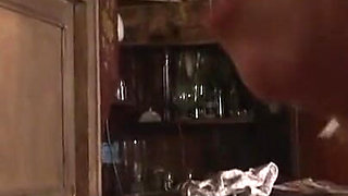 Perverted bartender fucks his bosses older wife