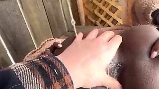 Fellatios in the backyard! XXL Dinky Trans Female Vanniall Lures Manmeat Hauler For Outdoor Sucky-sucky & Rock-hard Buttfuck Poking