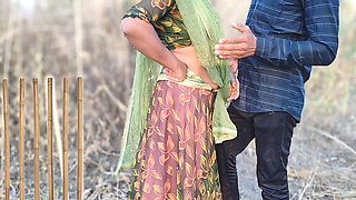 Village Maid's Anal Sex in the Jungle Desi Outdoor Anal