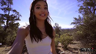 Emily Willis Sucks Stepdad Charles Dera in Sapphic Teen Blowjob