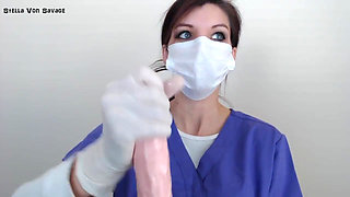 Milking Procedure Handjob - Latex Gloves