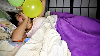 Get Caught Blowing Balloons at Night - Bunny Looner