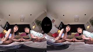 Horny asian babes POV unbelievable porn clip