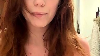 Emo teen Becka solo webcam masturbation