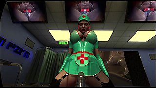 Citor3 3D VR Game latex nurses pump seamen with vacuum bed and pump