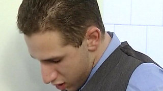 Two College Teens From Germany Suck Cocks in the Bathroom