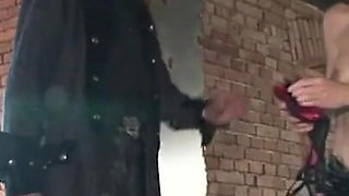 Humiliating bondage and whipping